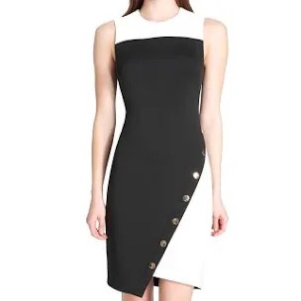 TOMMY HILFINGER: BLUE AND WHITE DRESS SIZE 10